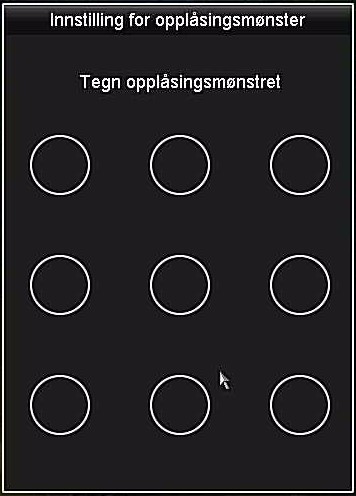 Netcam Hikvision NVR aktivering 05 opplåsningsmønster