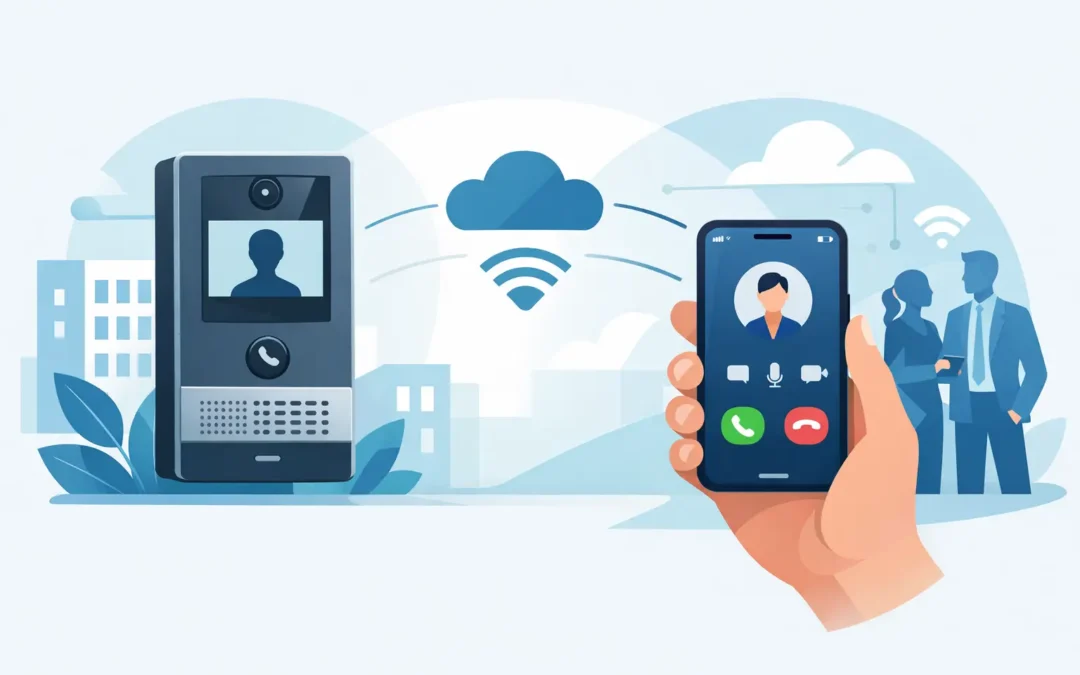 Porttelefoni med mobilapp for bedrifter