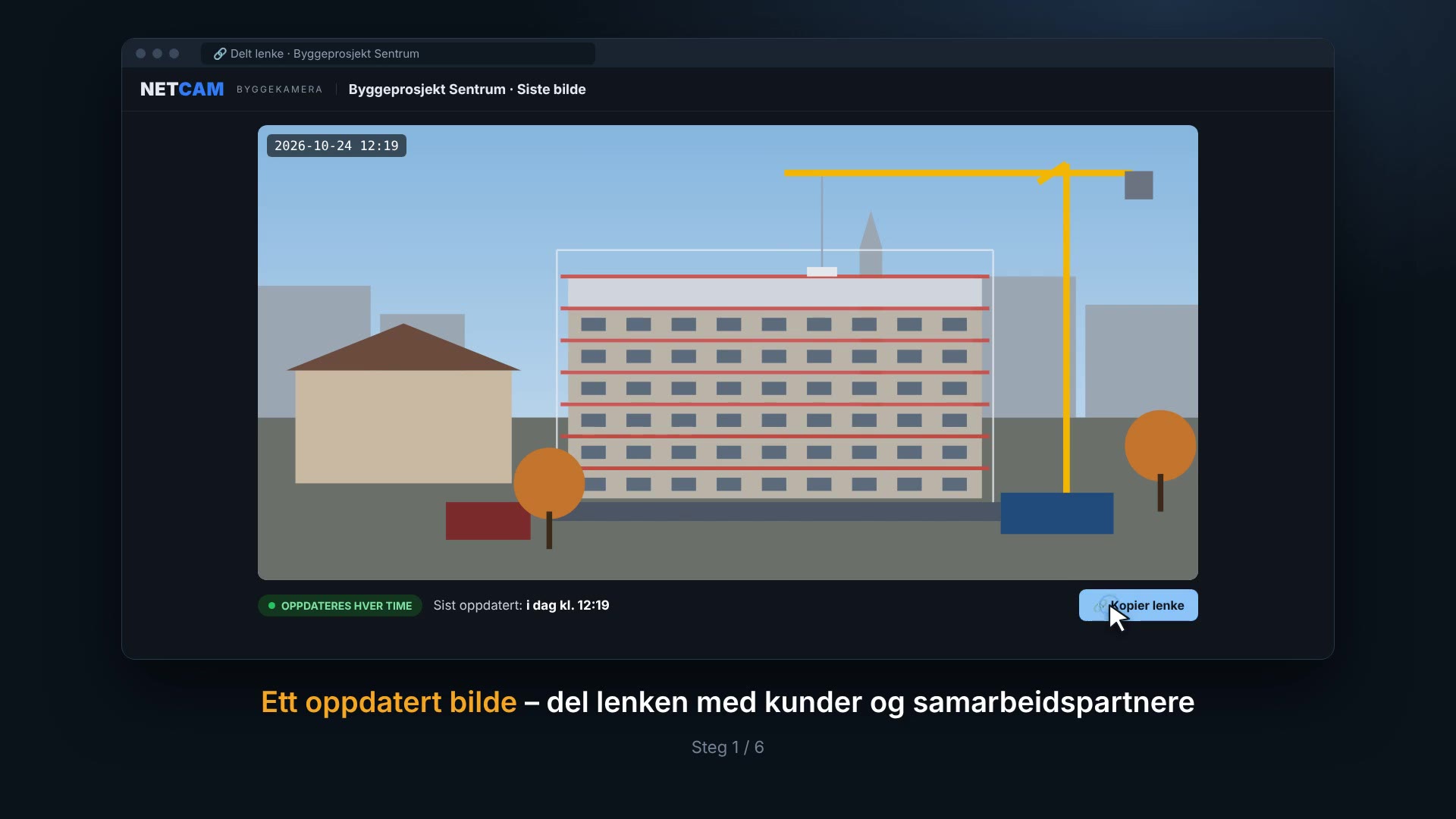Byggekamera med timelapse